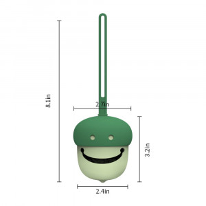 Cutie pentru suzeta Sendr Kr, silicon, verde, 6 x 20 cm - Img 3