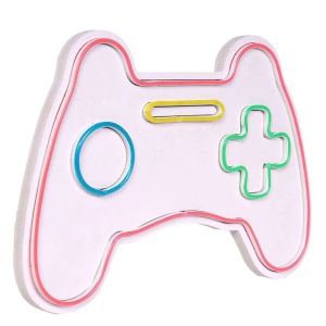Decor de perete Re-Bloom, model controller Play Station, LED, PVC, multicolor, 40 x 3 x 29 cm - Img 2