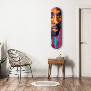 Decor de perete Re-Bloom, sticla securizata, multicolor, 20 x 80 cm - Img 3