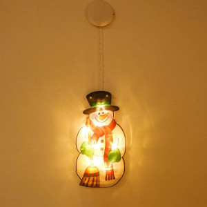 Decoratiune cu LED-uri de Craciun XQMMGO, PVC, multicolor, 13 x 25 cm