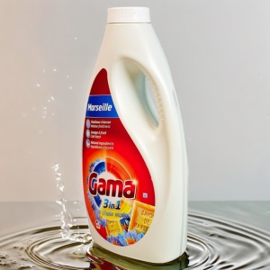 Detergent de rufe lichid Gama, Marseille & Lotus, concentrat, 3in1, 2.2 l, 44 spalari, Resigilat, Grad A - Img 3