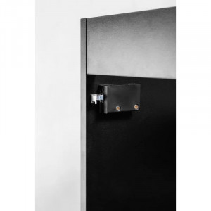 Dulap pentru baie Mancias, PAL/MDF, negru, 80 x 46 x 57 cm