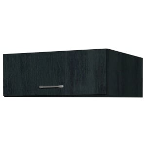 Dulap superior Kielce II, Pal, Negru, 67 x 66 x 21 cm