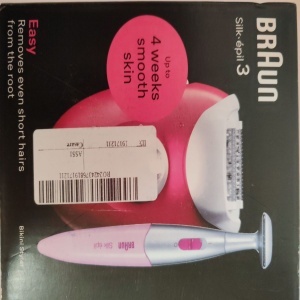 Epilator Braun Silk-épil 3 3-202, MicroGrip, Smart Light, 20 de pensete, 2 viteze, Trimmer, Fucsia, Resigilat, Grad A - Img 2