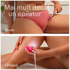 Epilator Braun Silk-épil 3 3-202, MicroGrip, Smart Light, 20 de pensete, 2 viteze, Trimmer, Fucsia, Resigilat, Grad A - Img 10