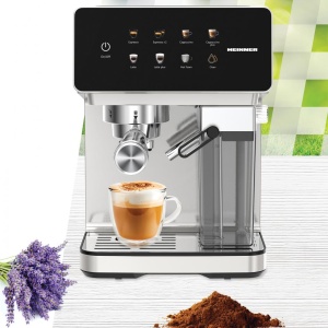 Espressor digital Heinner CreamyBlend HEM-LK20DMLK, Putere 1350W, 20bar, Display digital, Control Touch, Inox - Img 3