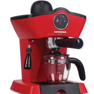 Espressor Heinner HEM-200RD, 800W, 3.5Bar, filtru inox, 250ml, Rosu