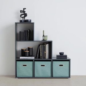 Etajera Cassa 1 din stejar negru, 112/113/35 cm - Img 5