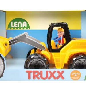 Excavator din plastic cu figurina 37 cm