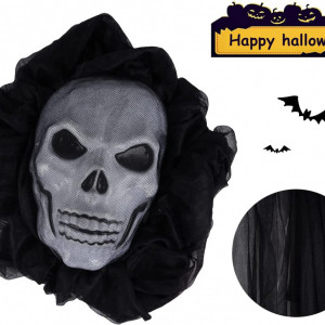 Fantoma plutitoare Halloween Formizon, textil, negru/alb, 3,3 x 1,8 m - Img 5