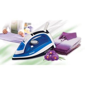 Fier de calcat Azuritte Heinner HSI-2400AZ, 2400W, Talpa ceramica, Auto-oprire, Albastru - Img 2