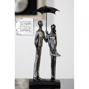 Figurina Maxine, plastic, negru/argintiu, 36 x 11 cm - Img 2