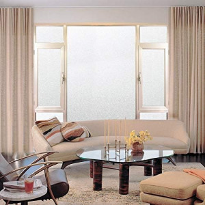 Folie de confidentialitate pentru ferestre AOKKR, PVC, 90 x 400 cm 