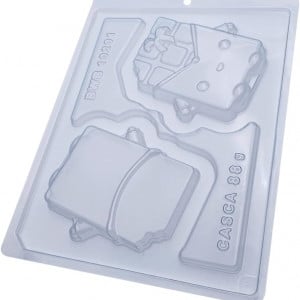 Forma pentru ciocolata BWB 10201, silicon/plastic, transparent, 18,5 x 24 cm