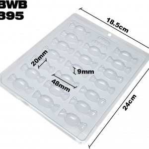 Forma pentru ciocolata BWB 395, silicon/plastic, transparent, 18,5 x 24 cm
