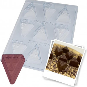 Forma pentru ciocolata BWB 9576, silicon/plastic, transparent, 18,5 x 24 cm - Img 7