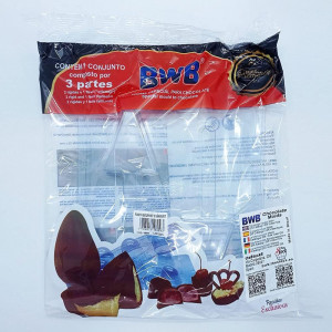 Forma pentru ciocolata BWB 9889, silicon/plastic, transparent, 18,5 x 24 cm - Img 3