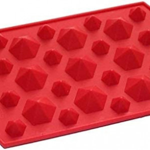 Forma pentru cuburi de gheata Selecto Bake, silicon, rosu, 23 x 12 x 2,3 cm - Img 5