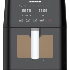 Friteuza cu aer cald Heinner CycloneFry Cook HAF-M7BK1800, Putere 1500-1800W, Capacitate 7L, Display digital, Termostat reglabil, Negru