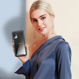 Husa de protectie 360 pentru Samsung Galaxy A03S Besinpo, silicon, negru/transparent, 6,5 inchi - Img 3