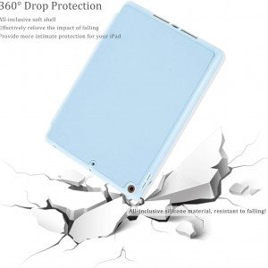 Husa de protectie cu suport pentru iPad Siwengde, TPU, albastru, 10,2 inchi - Img 2