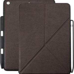 Husa de protectie pentru iPad 2017/2018 Khomo, piele PU, negru, 9,7 inchi