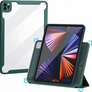 Husa de protectie pentru iPad Pro 11 Caz 2021/2020/2018 Tasnme, TPU, verde