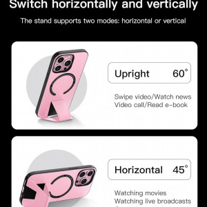Husa de protectie pentru iPhone 13 Pro Quikbee, piele PU, roz, 6,1inchi - Img 2