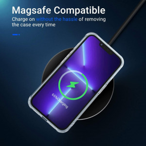 Husa de protectie pentru iPhone 14 Pro Max Hankn, silicon, transparent, 6,6 inchi - Img 4