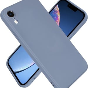 Husa de protectie pentru iPhone XR Newseego, silicon, gri, 6,1 inchi