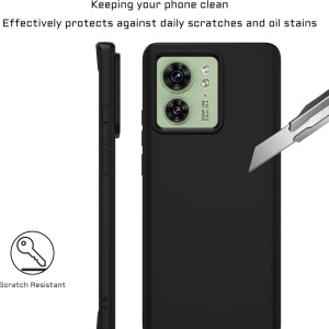 Husa de protectie pentru Motorola Edge 40 Pro Lemxiee, TPU, negru, 6,67 inchi