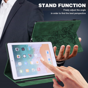 Husa de protectie pentru Samsung Galaxy Tab A7 GLANDOTU, piele PU/TPU, verde inchis, 10,4 inchi