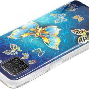 Husa de protectie telefon Samsung Galaxy A12 Vogu'SaNa, silicon/poliuretan termoplastic, albastru,6,5 inchi - Img 3