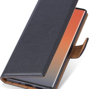 Husa flip pentru Xiaomi 12T/12T Pro Case Collection, TPU/piele PU, albastru inchis/maro, 6,67 inchi