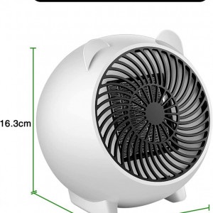 Incalzitor ceramic cu ventilator Sousnous, 500W, ABS, alb, 16,3 x 16 x 13,2 cm - Img 8