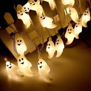 Instalatie pentru Halloween Litou, LED, model fantome, 3 m - Img 5