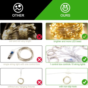 Instalatie tip perdea Malux, LED, plastic/cupru, alb cald, 3 x 3 m