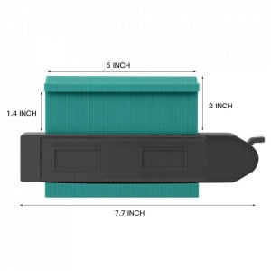 Instrument flexibil de masurare pentru toate contururile MIMIVIVA, plastic/metal, negru/ turcoaz, 127 mm - Img 6