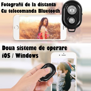 Lampa Circulara Ring Light REVOSE™ cu Extra Brat si 3 suporturi telefon, Diametru 36cm/14inch LED, Lumina Naturala/Rece/Calda, Trepied 210 cm Inclus, Telecomanda Bluetooth - Img 4