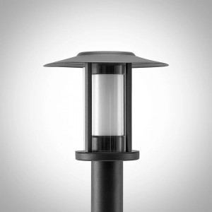Lampa cu senzor de miscare Gregory, LED, otel inoxidabil/policarbonat, gri inchis, 20 x 76 cm - Img 3