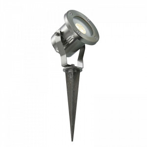 Lampa pentru gradina MATHIS, LED, otel inoxidabil/sticla, argintiu, 28,9 x 10 x 9,5 cm - Img 1