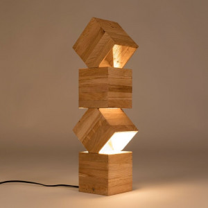 Lampadar Avocet, lemn masiv, 53 x 15 x 13 cm, 35w - Img 5
