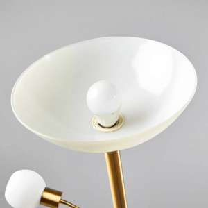 Lampadar Elaina, LED, metal/sticla, alb/auriu, 34 x 182,5 cm - Img 2