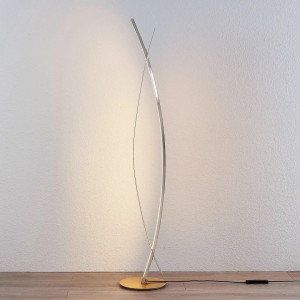 Lampadar Marija, LED, metal/plastic, auriu/argintiu, 25 x 140 cm - Img 6