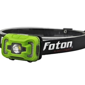 Lanterna LED frontala reincarcabila FOTON Sport HL5638, cu senzor de miscare, LED 5W+LED COB, 300 lm, Acumulator Litiu-Polimer 3.7V 1800mAh, Resigilat, Grad A