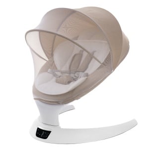 Leagan electric multifunctional pentru bebelusi AppeKids - I-Size - Bubble Beige - Img 1