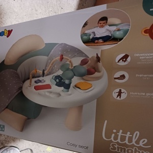 Little Smoby Cosy Seat centru de activitati gonflabil 66x70x41.8 cm, masuta detasabila, oglinzi rotite butoane, 0 luni+, multicolor - Verificat A · Re-Bloom - Img 7