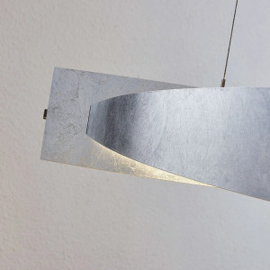 Lustra tip pendul Marija, LED, metal/plastic, argintiu, 101 x 150 cm - Img 2