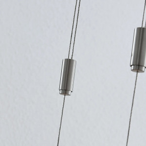 Lustra tip pendul Marija, LED, metal/plastic, auriu/argintiu, 101 x 18,5 x 150 cm - Img 3
