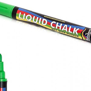 Marker cu creta lichida Rainbow Chalk, verde, 15 mm